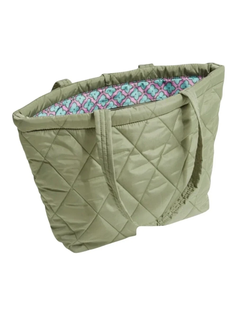 Vera Bradley small East West Tote Deep Lichen Green Ultralight